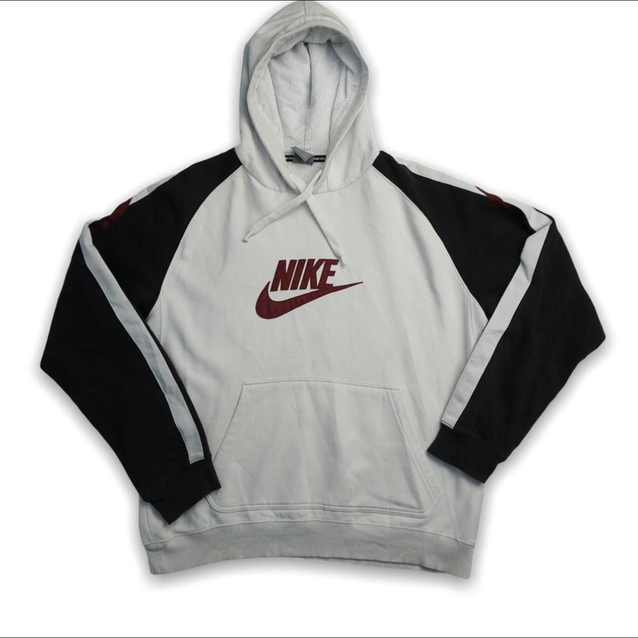 Vintage Nike hoodie Retro 00s Nike hoody. White... - Depop