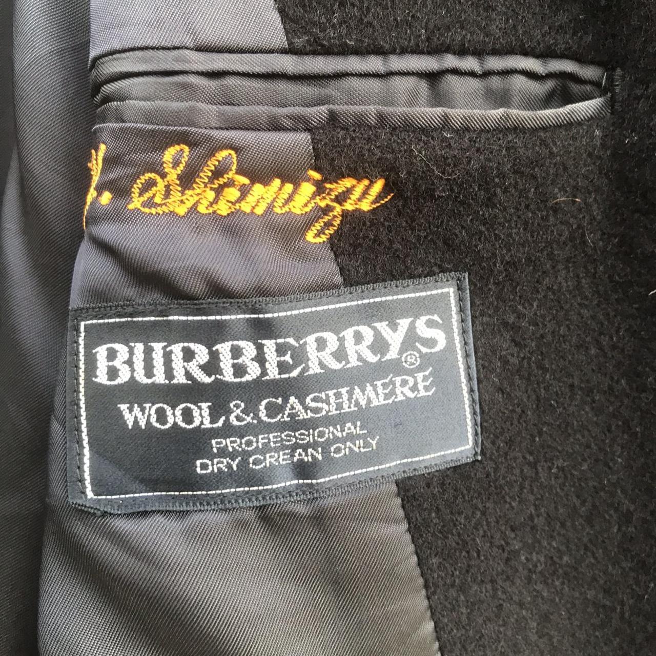 -Vintage Burberry Wool & Cashmere Coat -9/10 In Good... - Depop