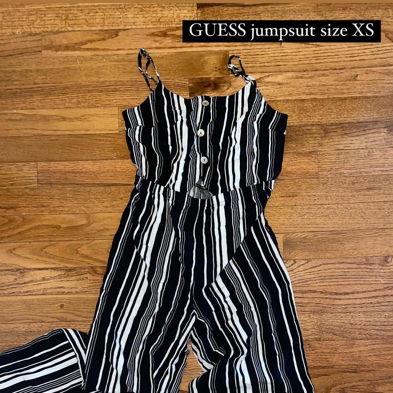 Guess striped jumpsuit outlet