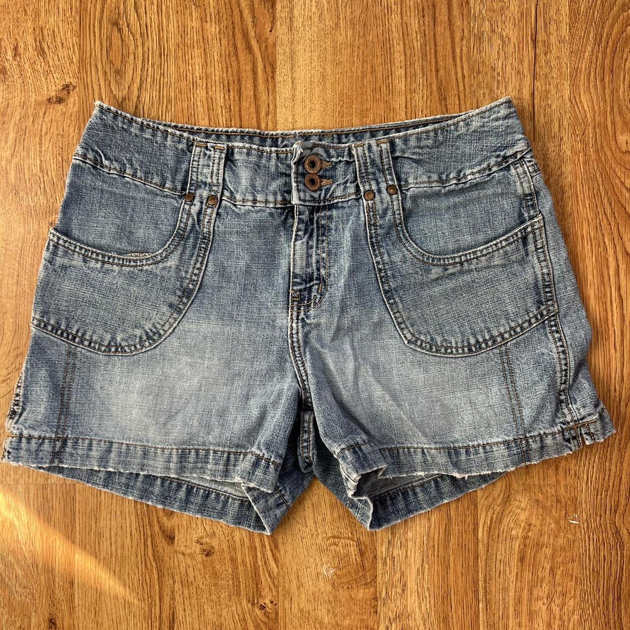 Y2k Hydraulic Shorts Low/mid rise early 2000s jean... - Depop