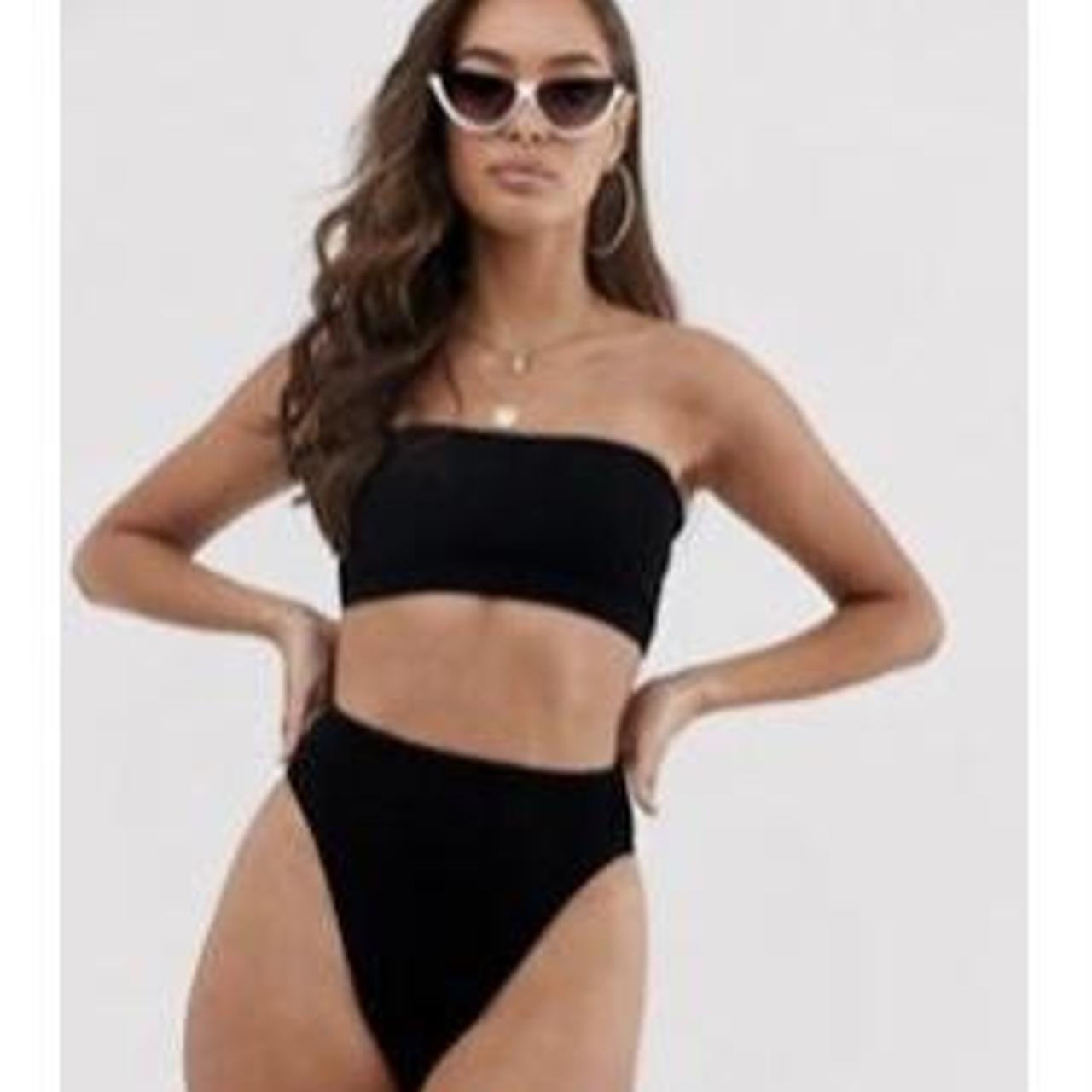 ASOS Women's Black Bikinisandtankinisets Depop