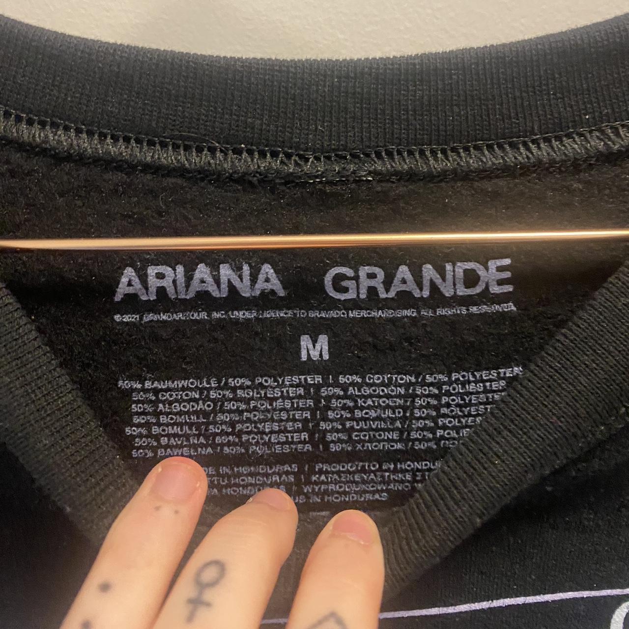 Ariana Grande Women's Black Sweatshirt | Depop