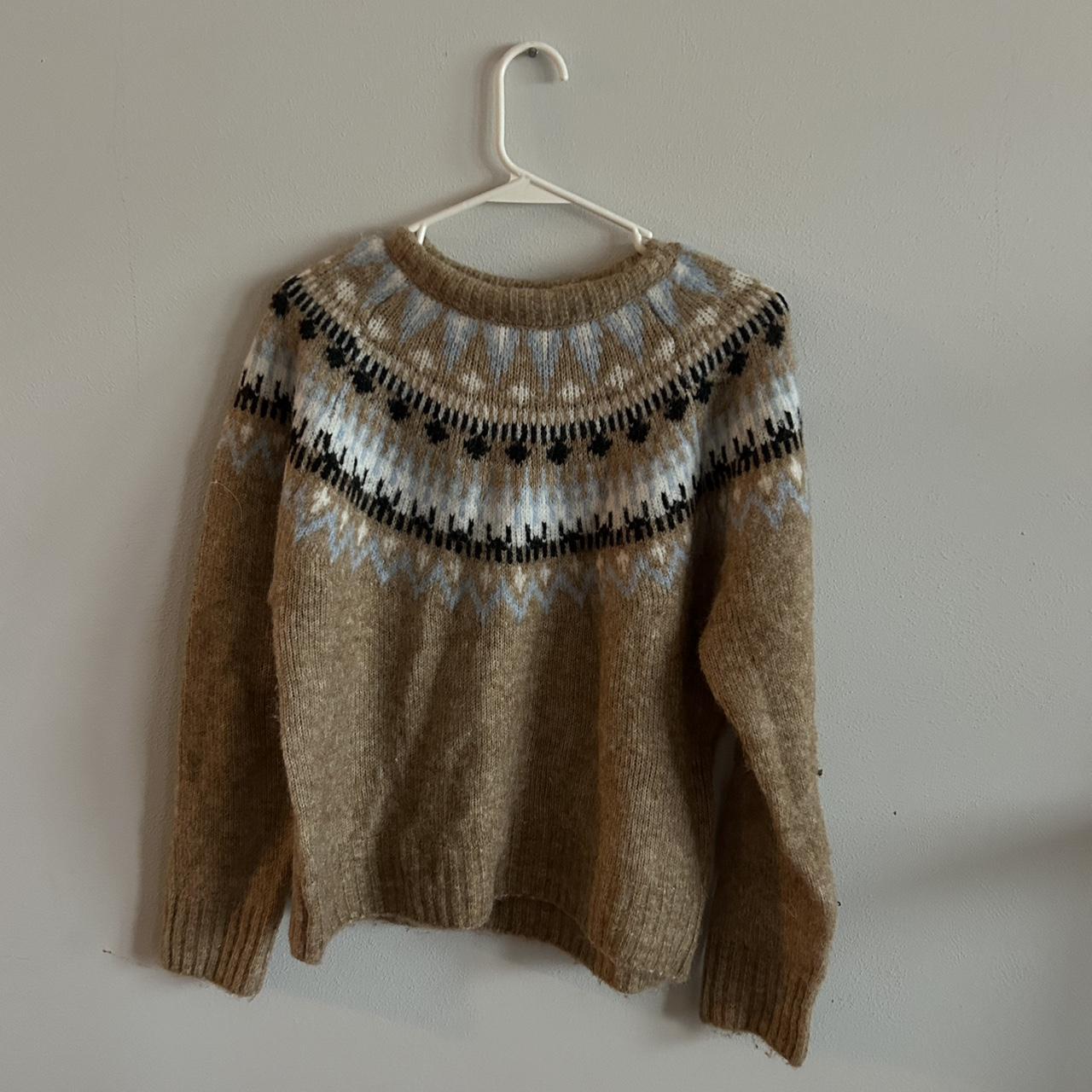 The most perfect fall fair isle sweater. So soft and... - Depop