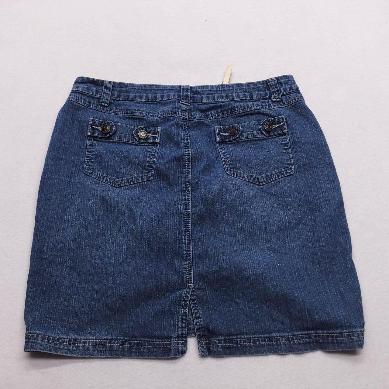 Blue jean skirts at cato sale