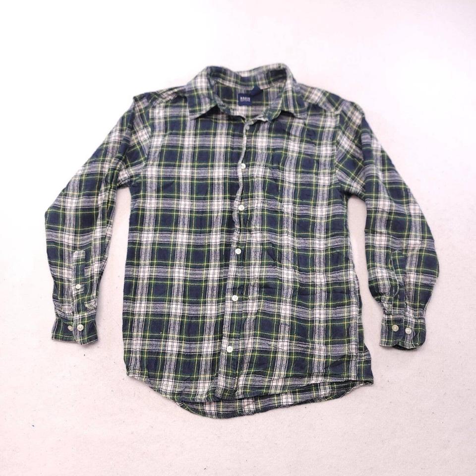 Basic Editions Tartan Flannel Casual Button Shirt - Depop