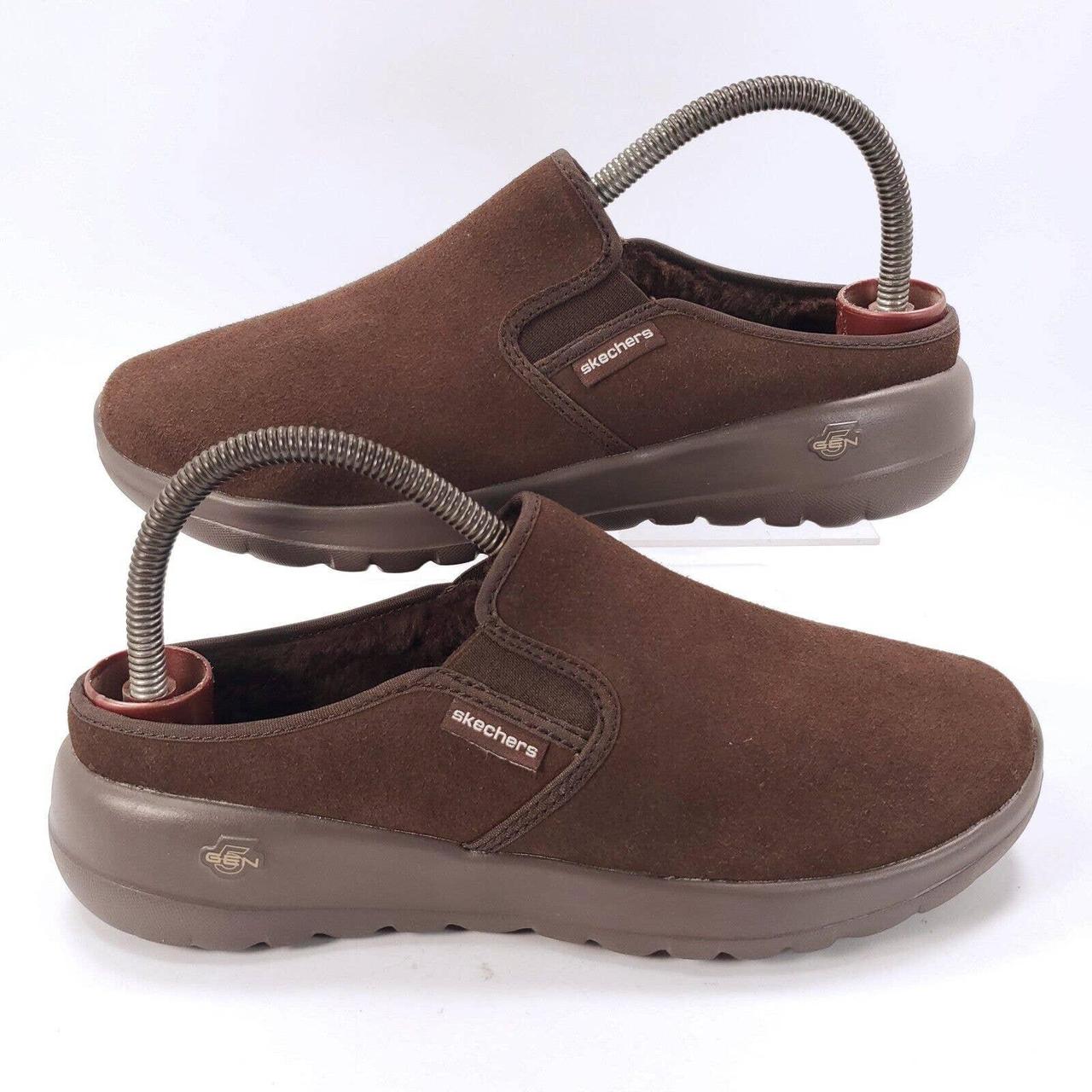 Skechers go walk joy deals water repellant suede clogs