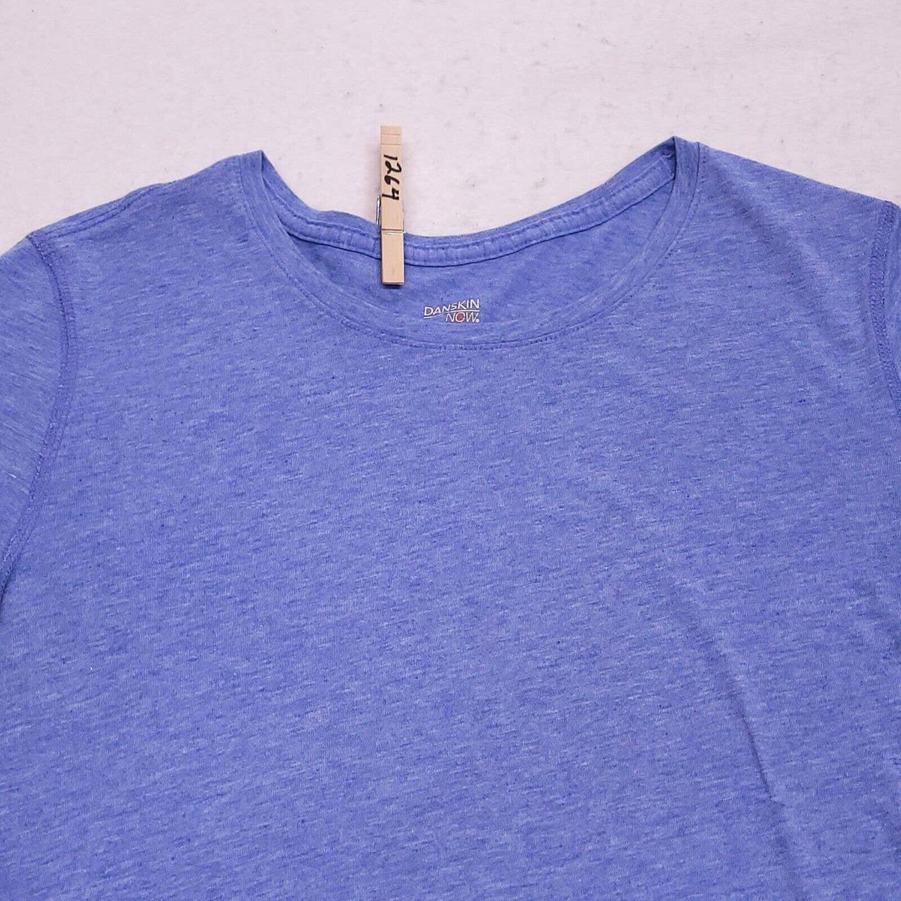 Danskin Now Short-Sleeve Athletic Top T-Shirt Blue - Depop