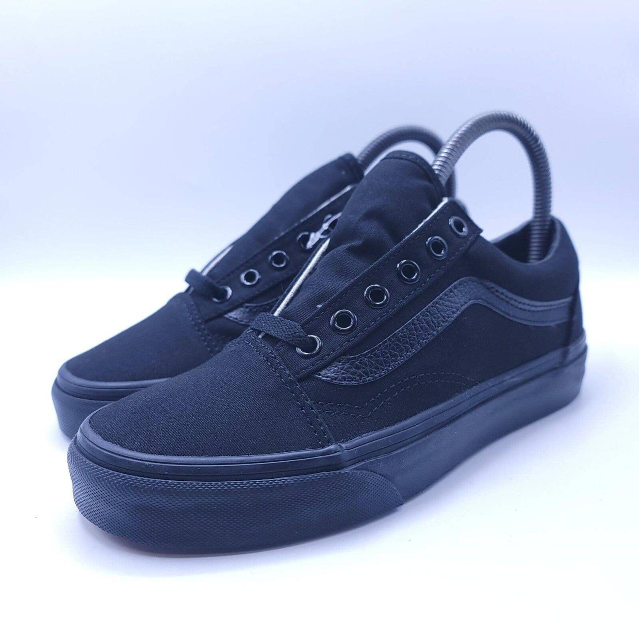 Black lace up vans hot sale womens