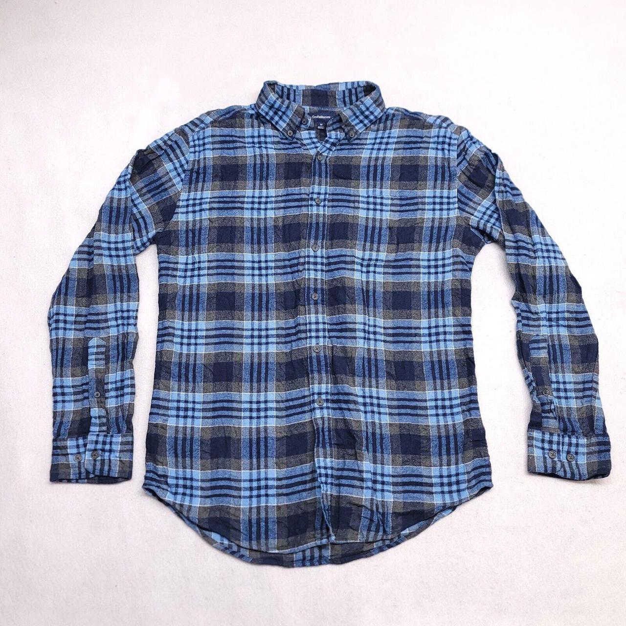 Croft Barrow Tartan Flannel Button Up Shirt Mens Depop