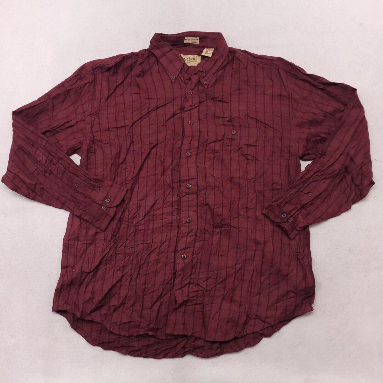 van heusen red shirt