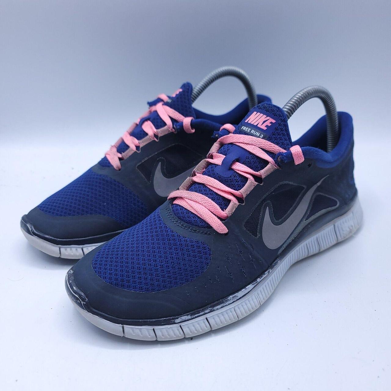 Nike free run blue and pink hotsell