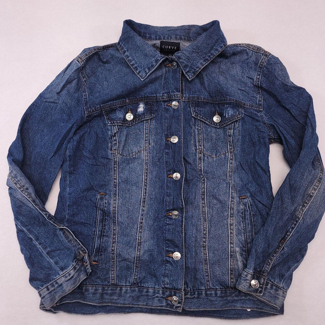 Curve appeal denim jacket best sale