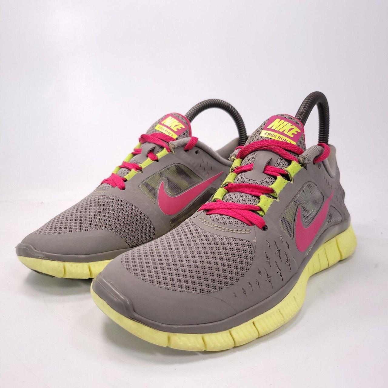 Nike free run 3 womens pink and yellow best sale