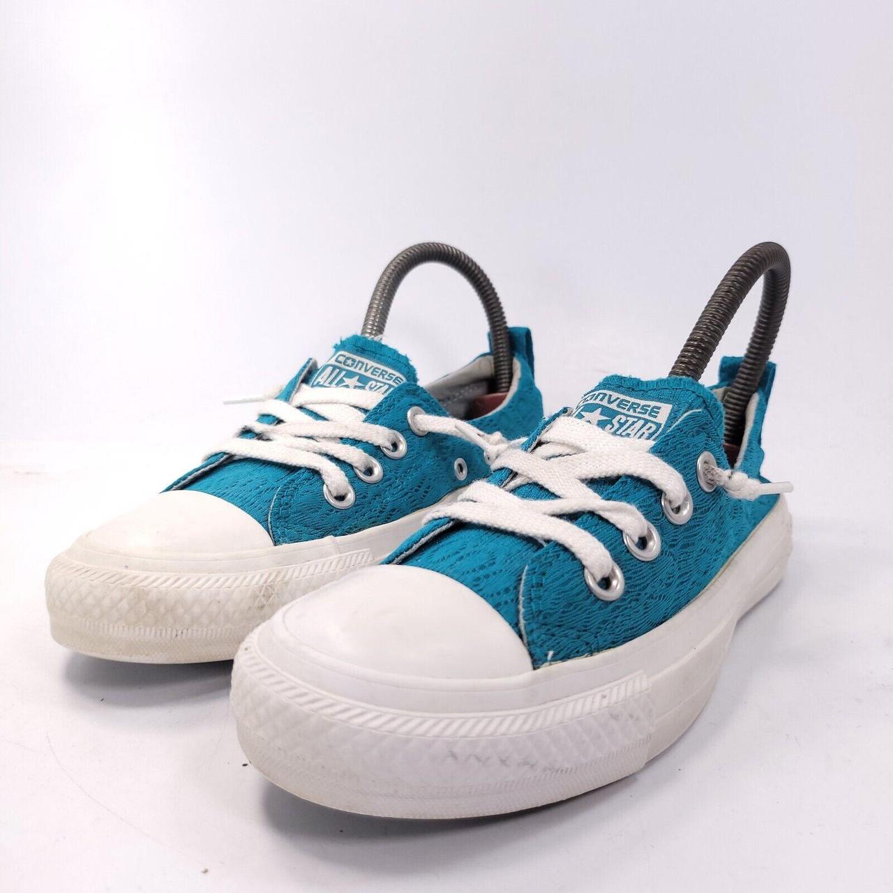 Converse blue trainers womens best sale