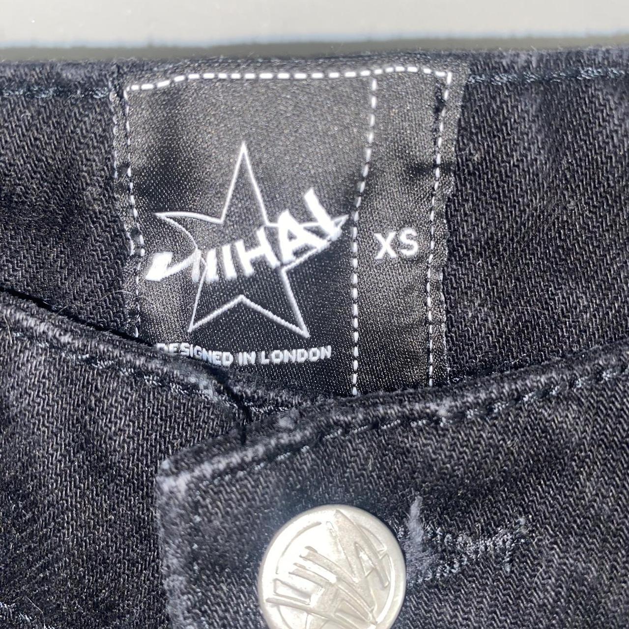 Black Niihai star embroidered baggy jeans NIIHAI... Depop