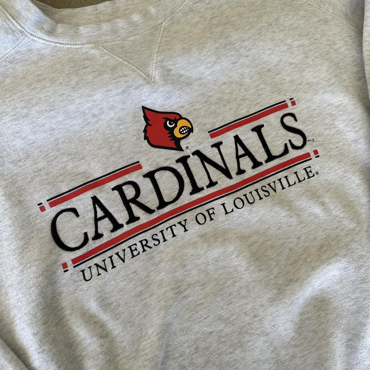 Gray Champion University of Louisville sweatshirt. - Depop