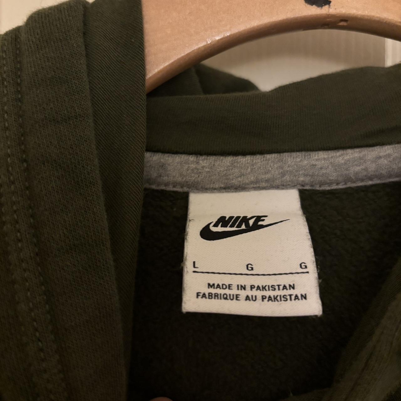 mens nike hoodie green