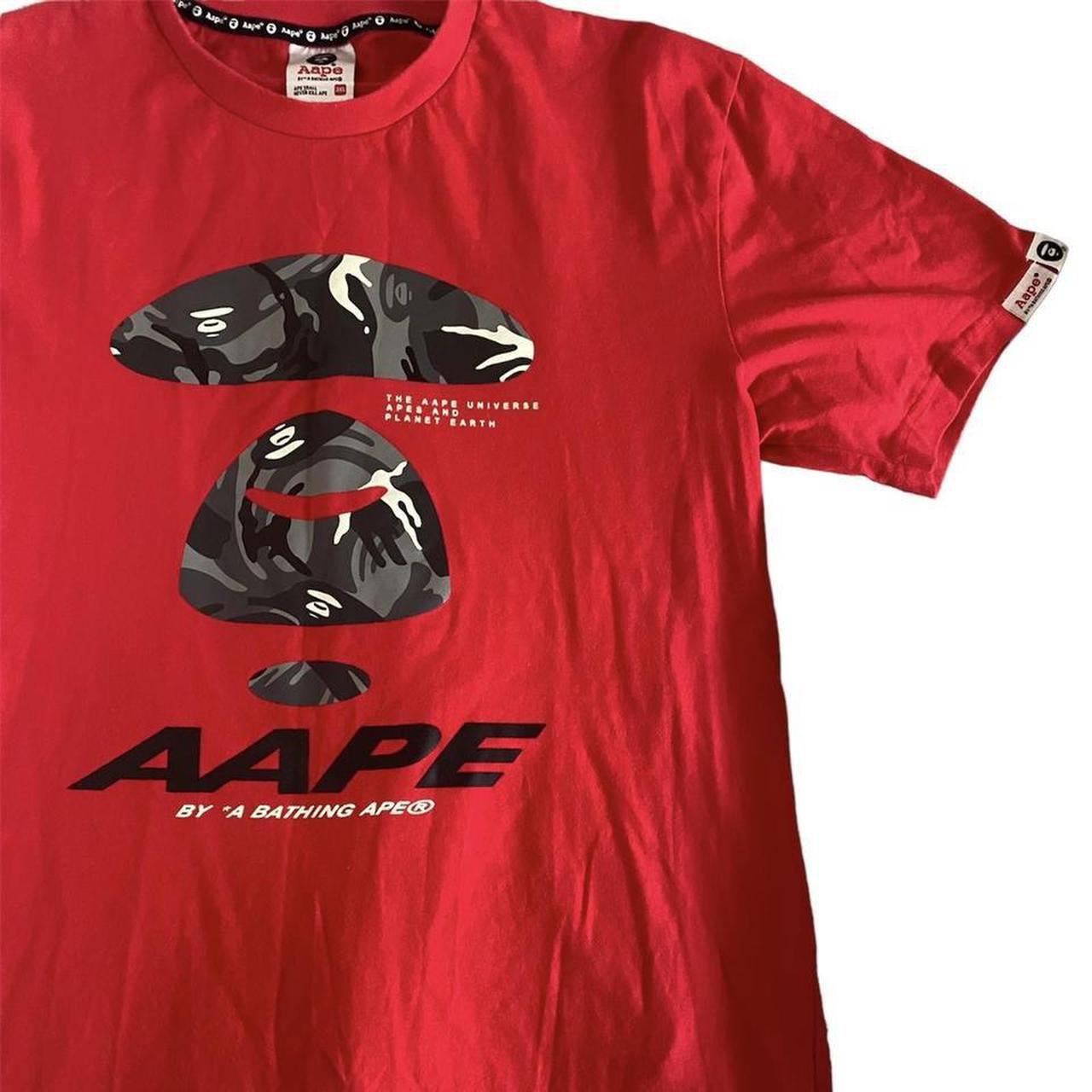 🛍Red A BATHING APE (BAPE) T-Shirt🛍 Camo print Depop