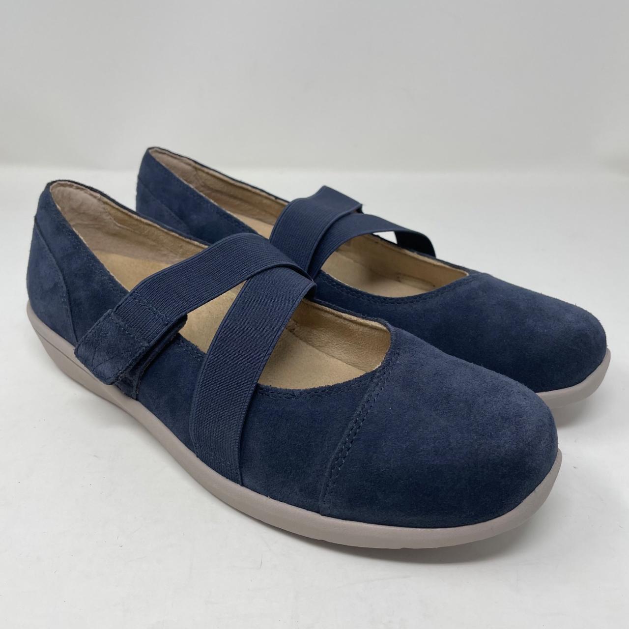 Vionic Shelby Blue Suede Mary Jane Flats. Size... - Depop