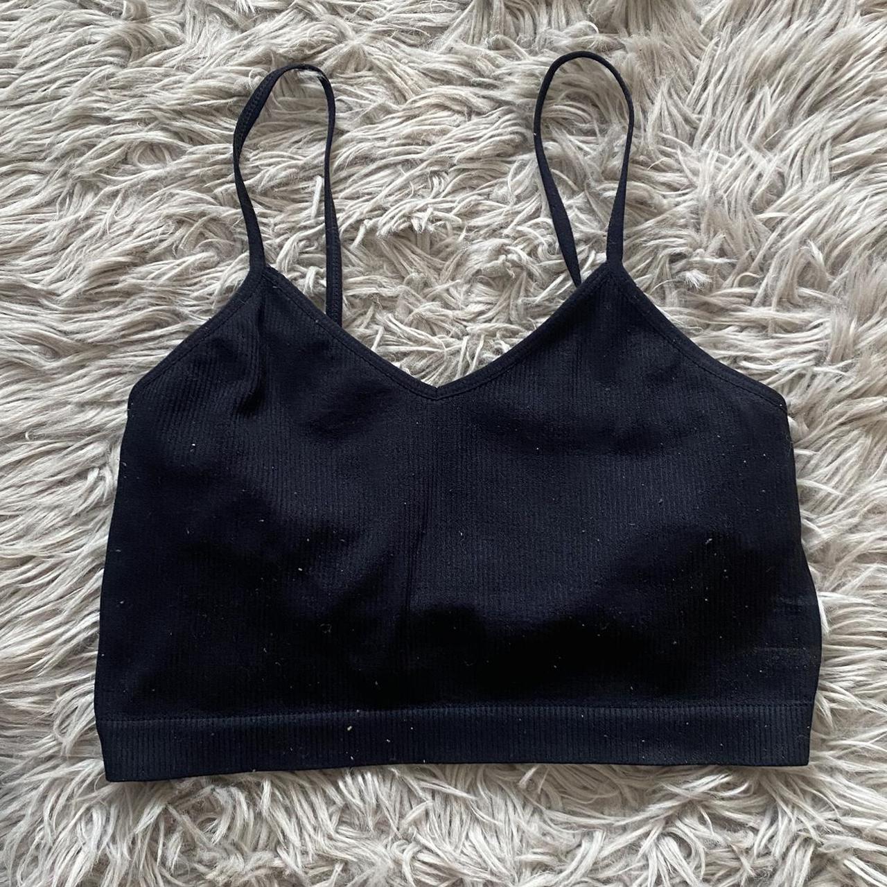 Black Strappy Crop Top. Size 8. Primark. #.... - Depop