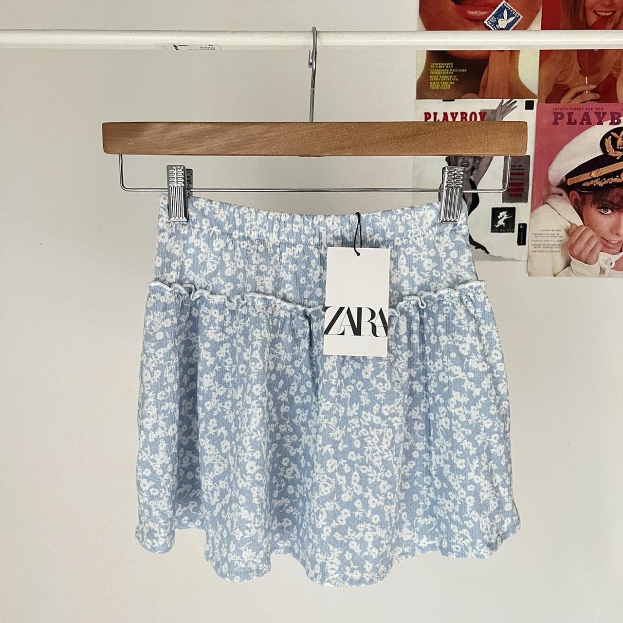 zara skirt size 11/12 (youth) zara skirt y2k... Depop