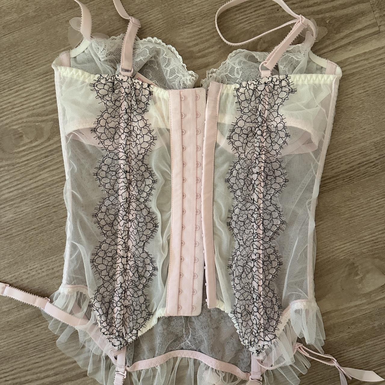 victoria's secret corset w/ garter straps 🎀 ♡ new - Depop
