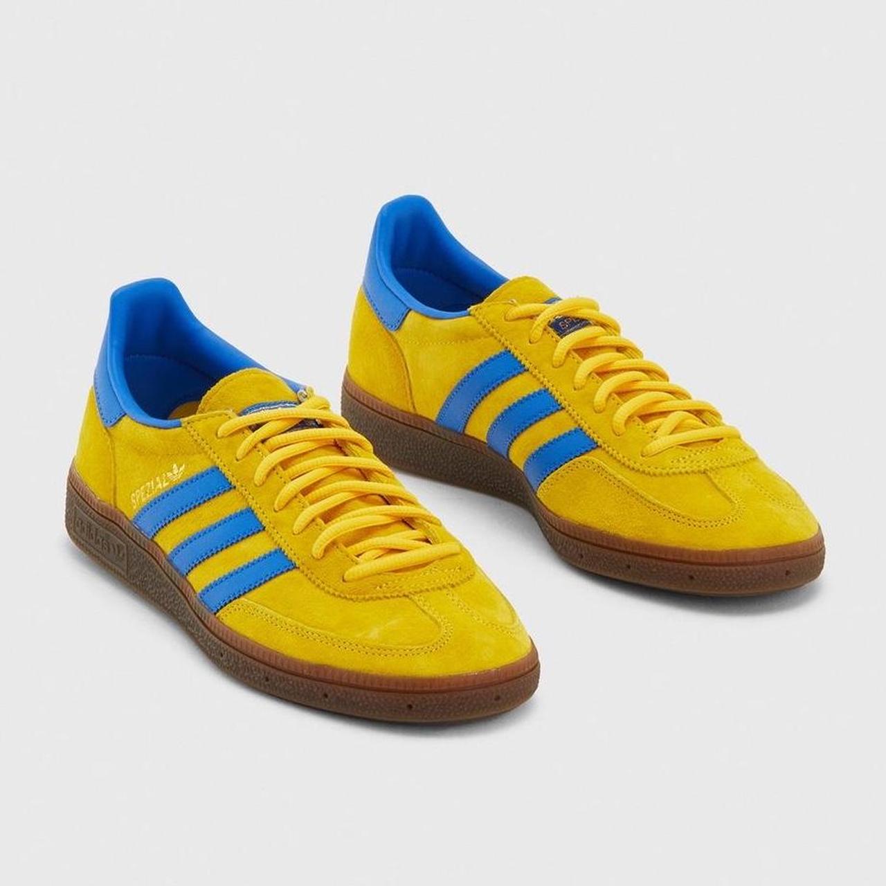 adidas originals handball spezials / yellow & blue... - Depop