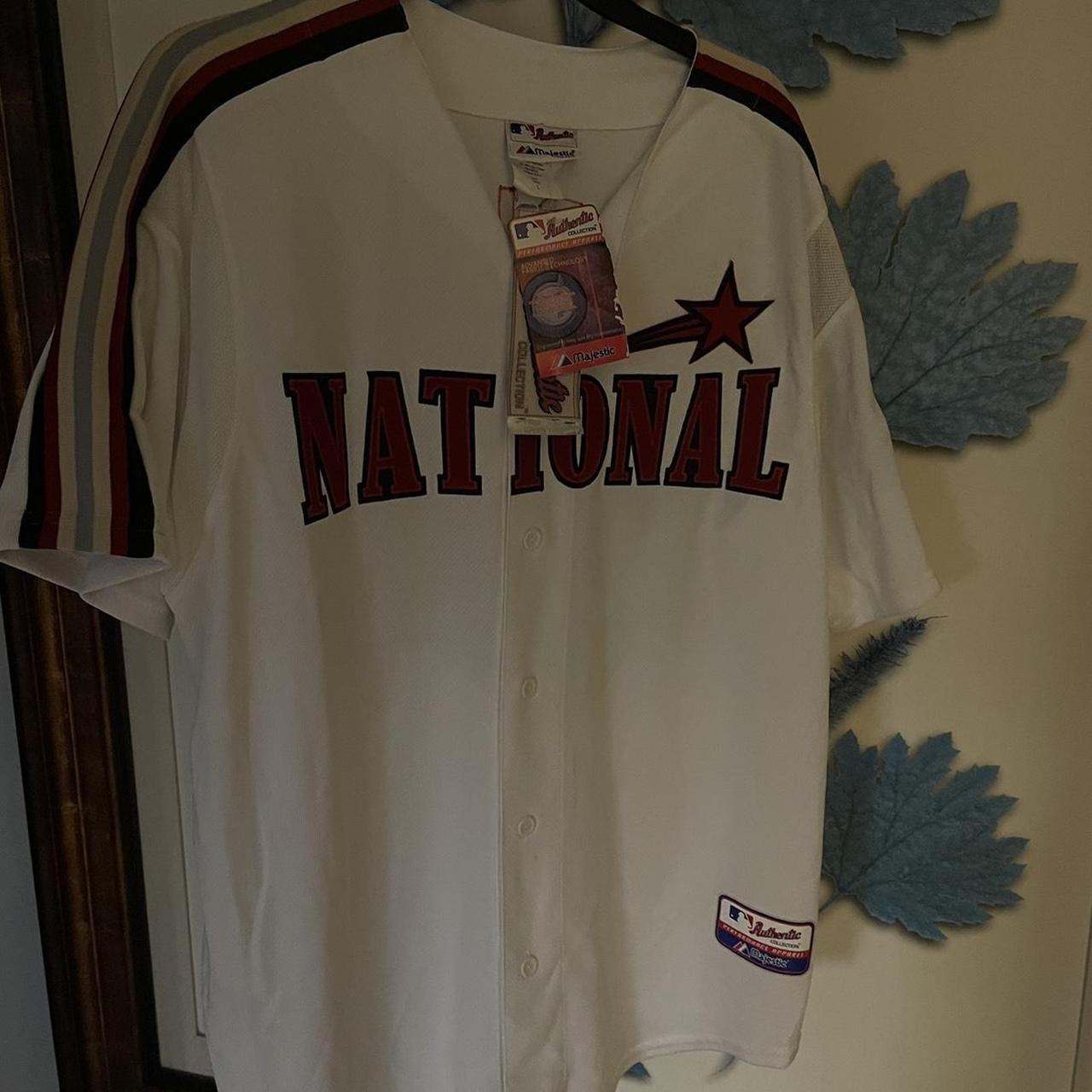 Vintage baseball jersey fits a size medium to large - Depop