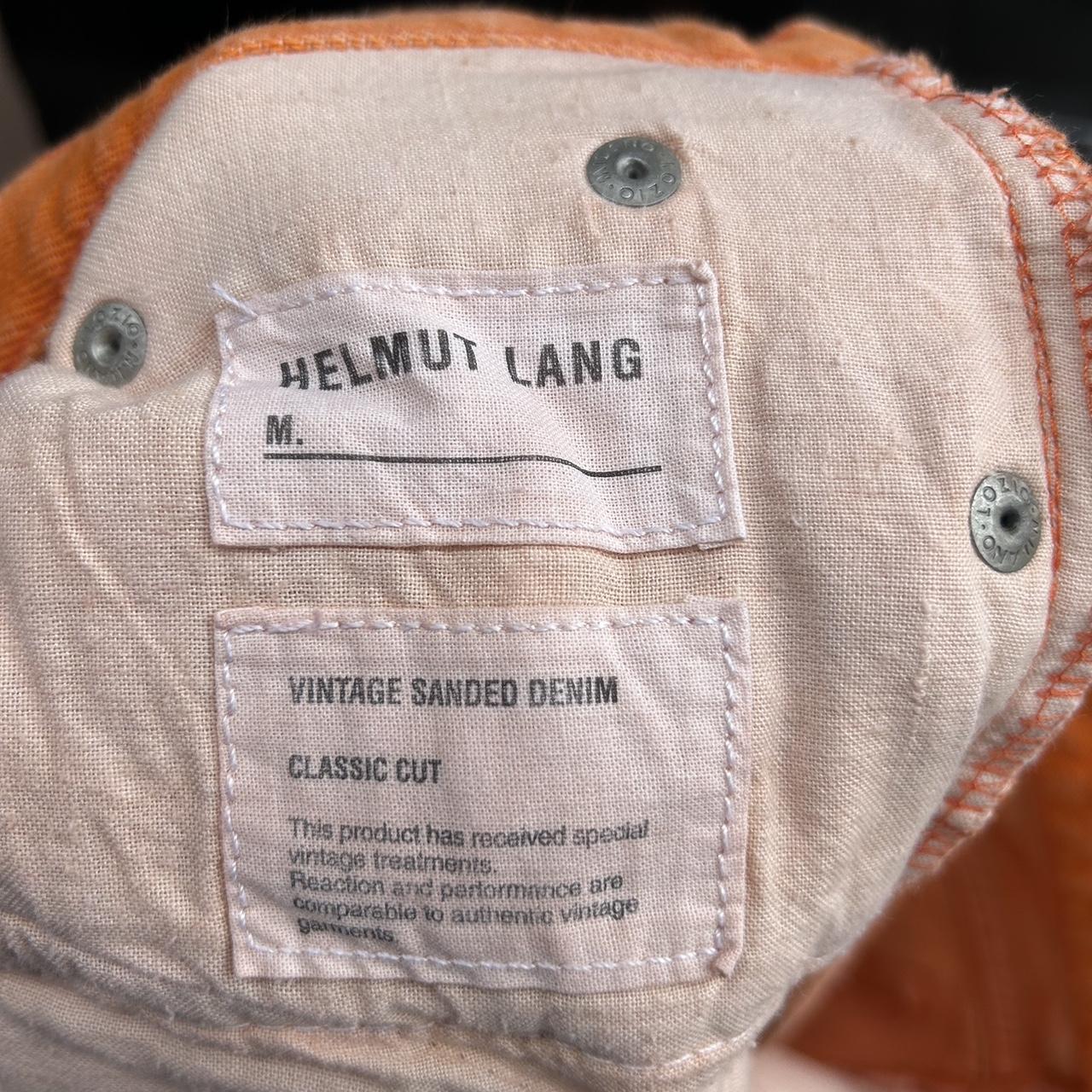 Archive 99-2000 Helmut lang pants Size 26 Orange | Depop