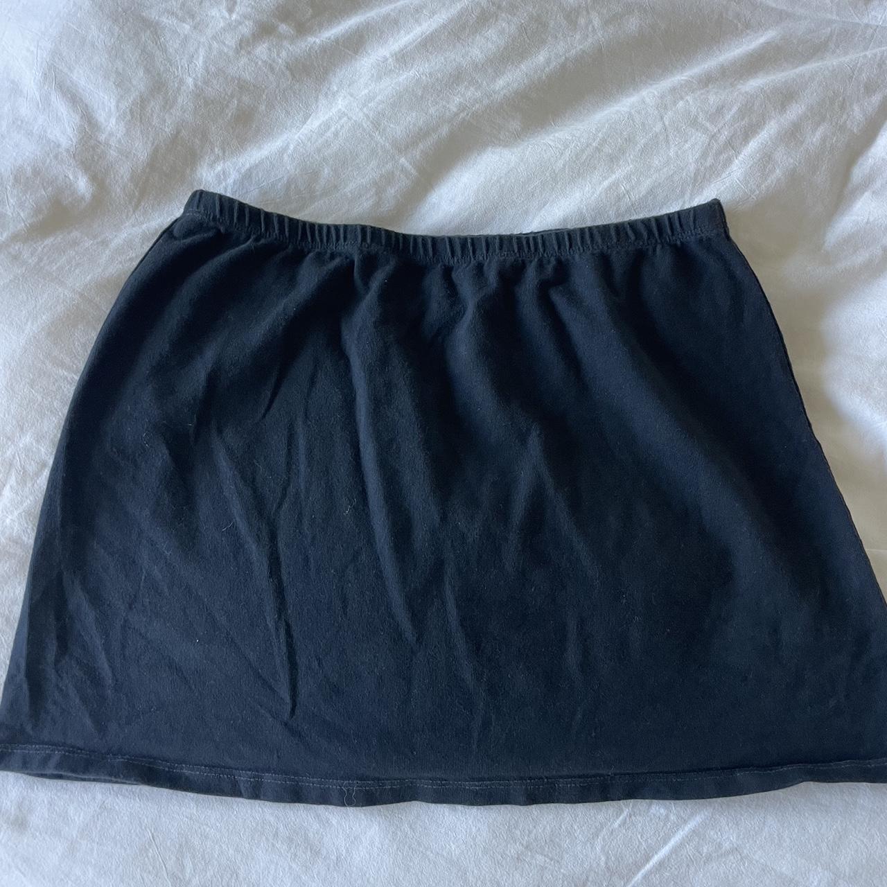 #Brandymelville black mini skirt. 13.5 waist, 13... - Depop