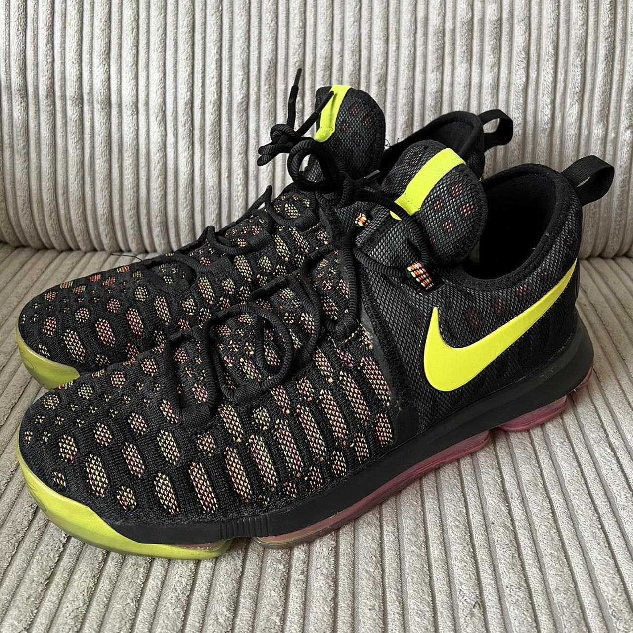 multi colour nike trainers