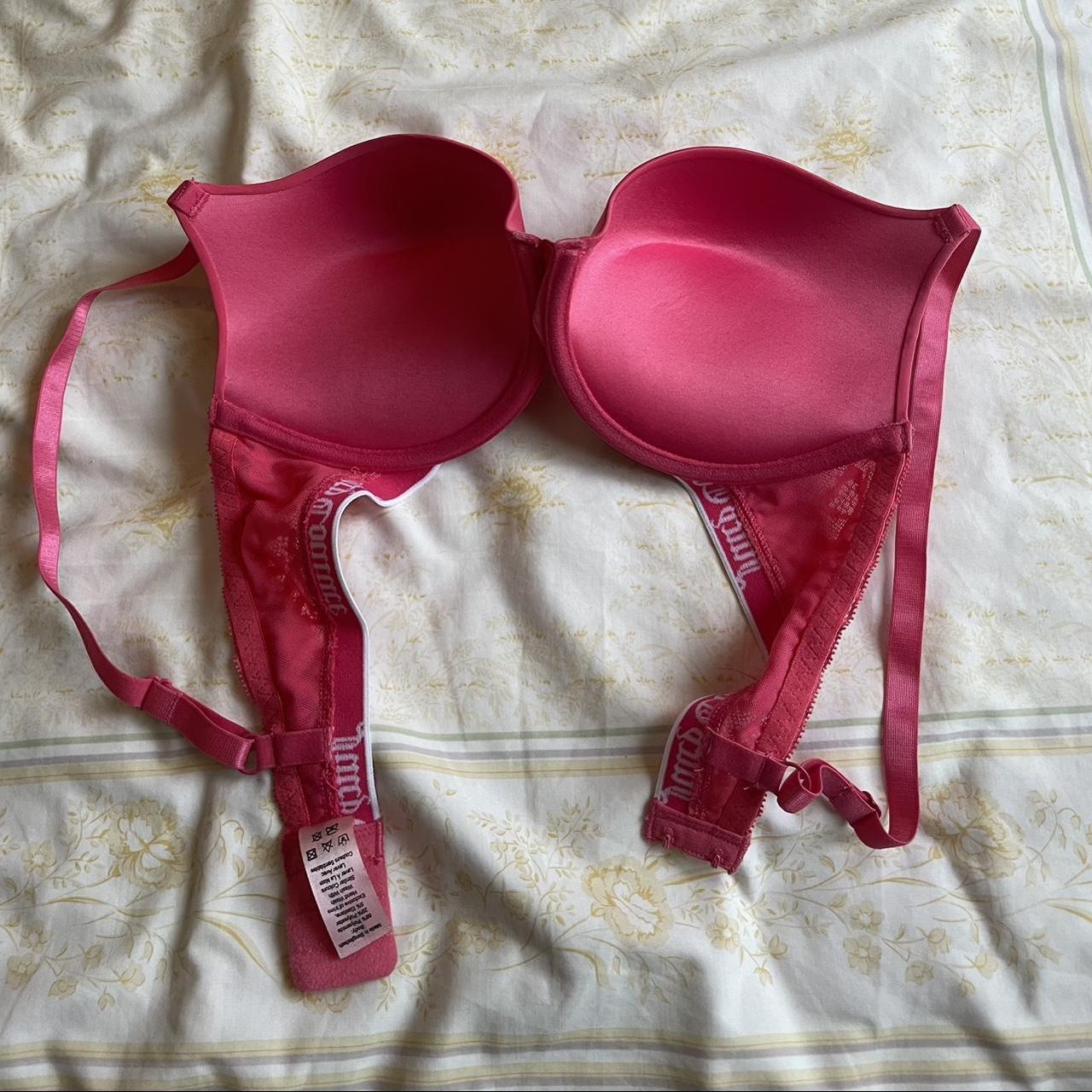 Juicy couture pink push up bra, 34D, new without - Depop