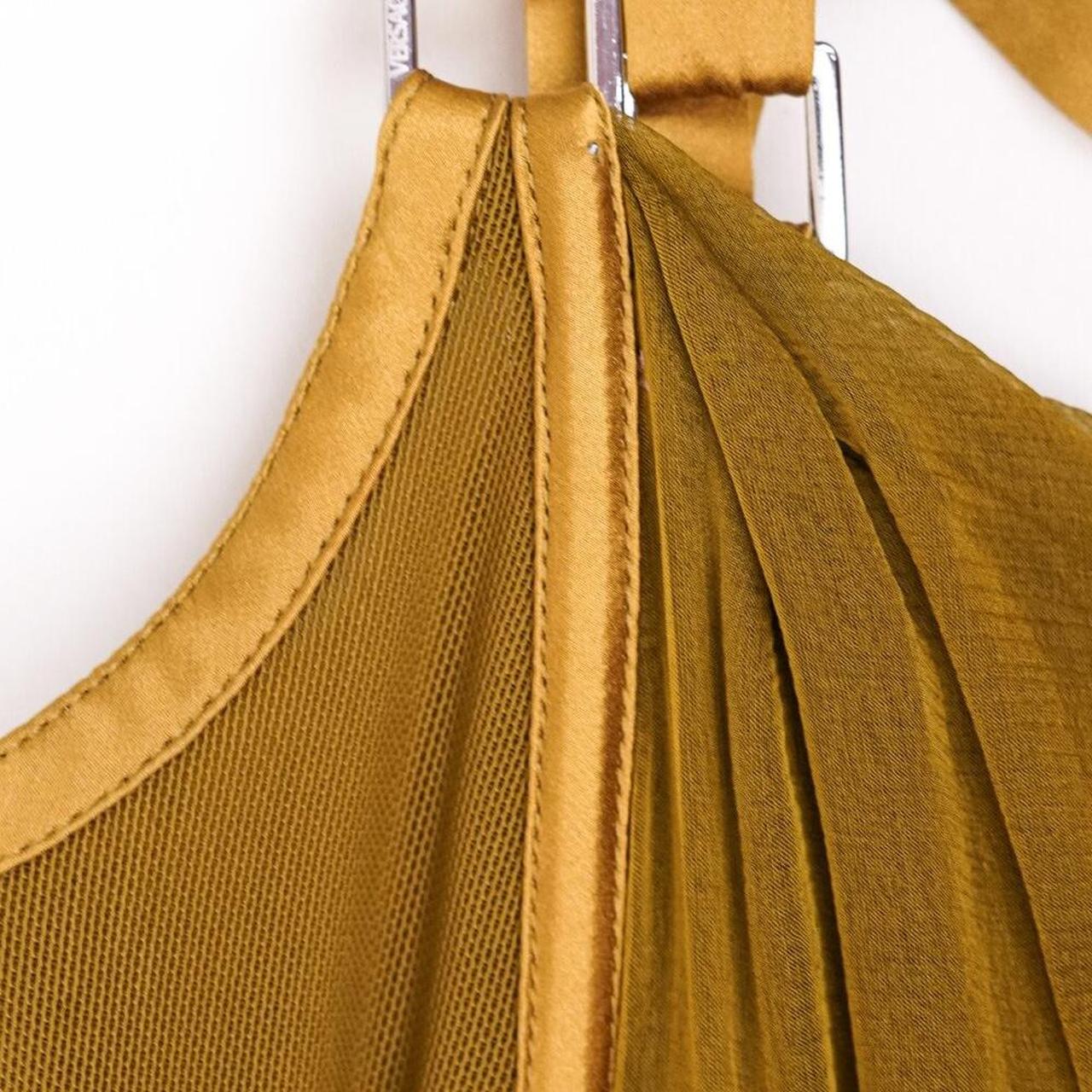 Versace F/W 2003 Corseted Olive Green Dress size 40. | Depop