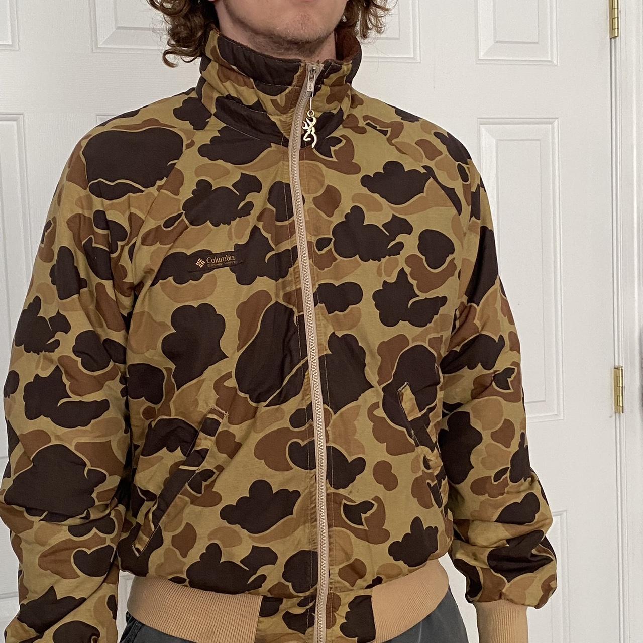 ジャケット・アウター Columbia 80s dack hanting camo jacket Vintage 80's Columbia duck camo hunting jacket No | Depop