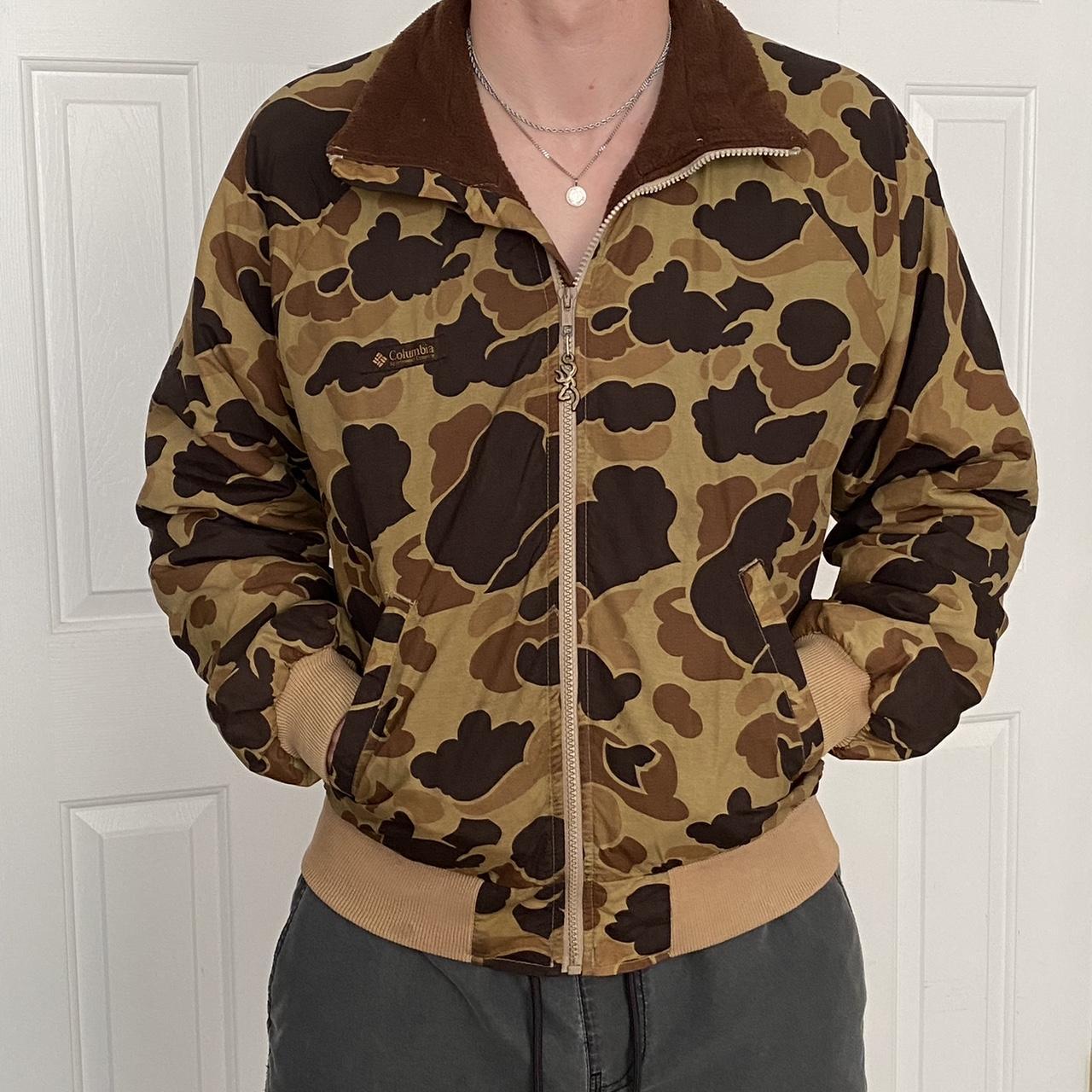 専用80s usa製 Columbia huntercamo jacket Vintage 80s Columbia Goretex Duck Camo Hunting Shooting