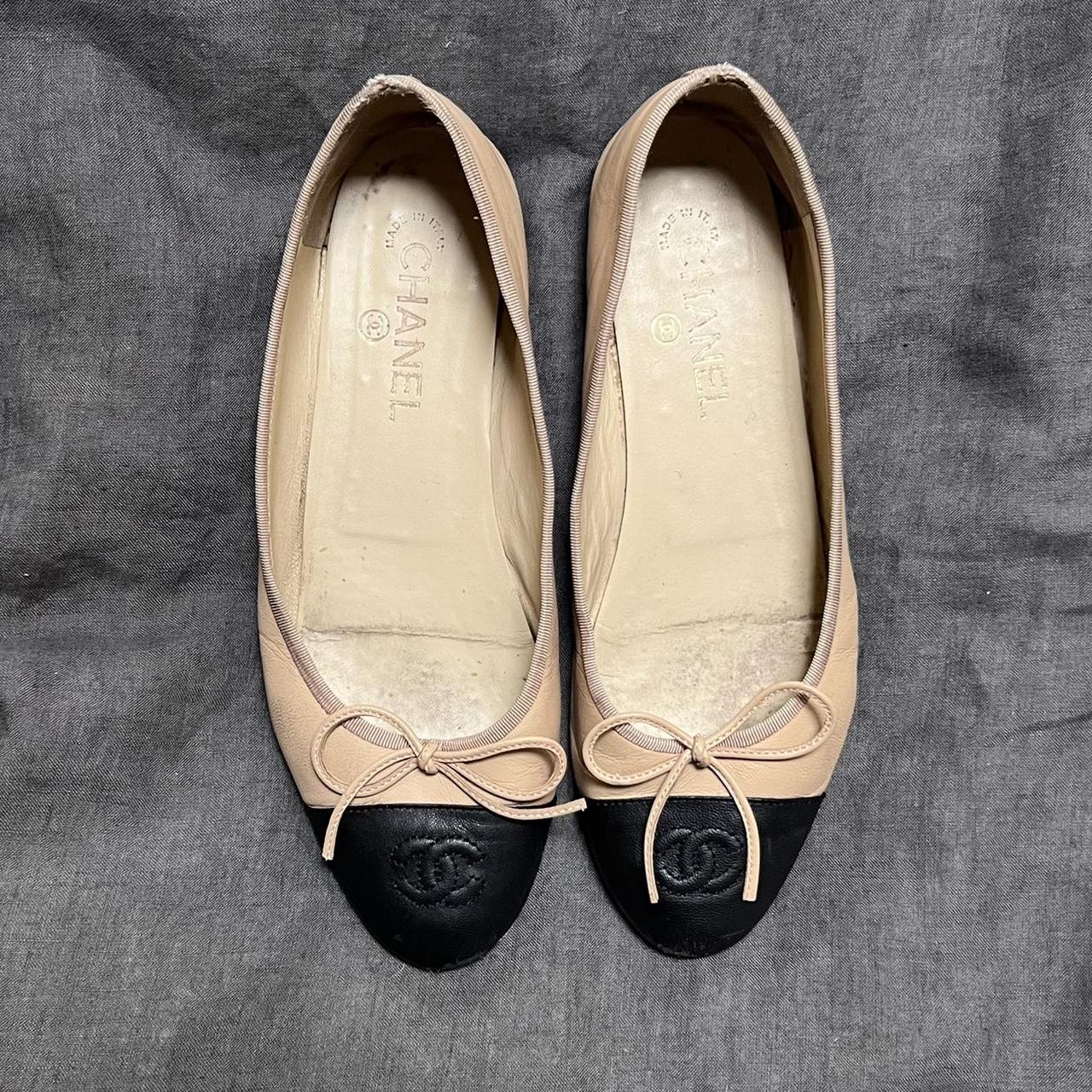 used chanel ballet flats