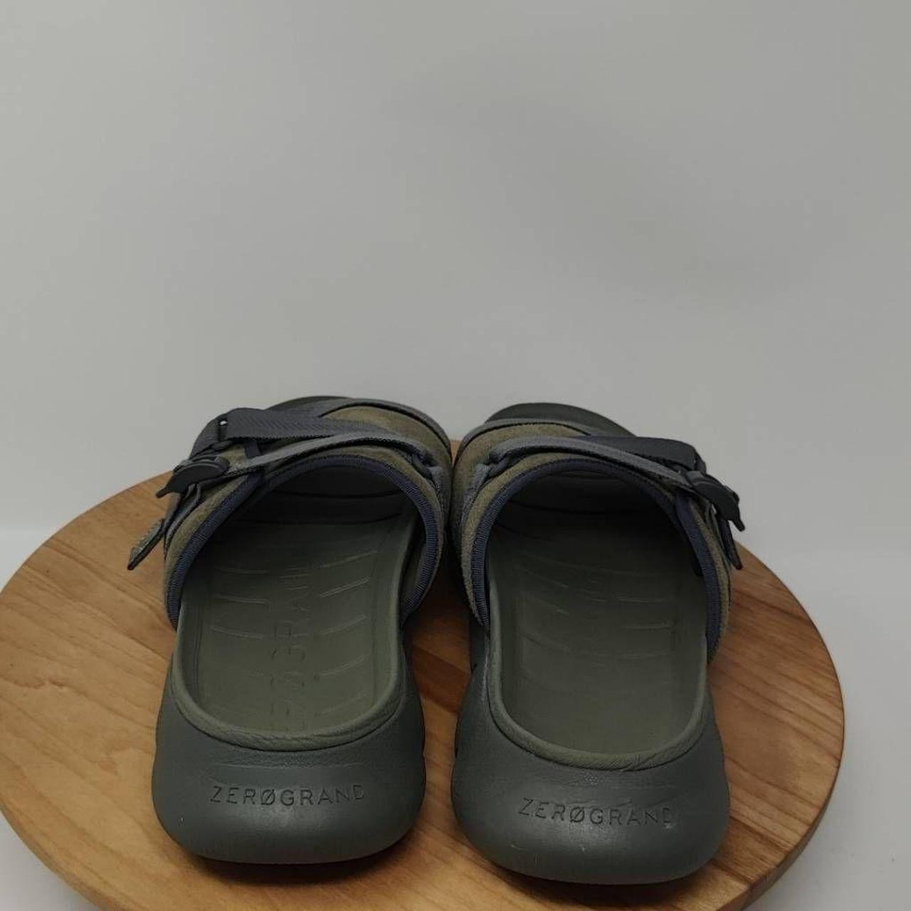 ZeroGrand Cole Haan W21266 ZA GLBL STCHLT Black Flat Sandals 8.5B* - beyond  exchange