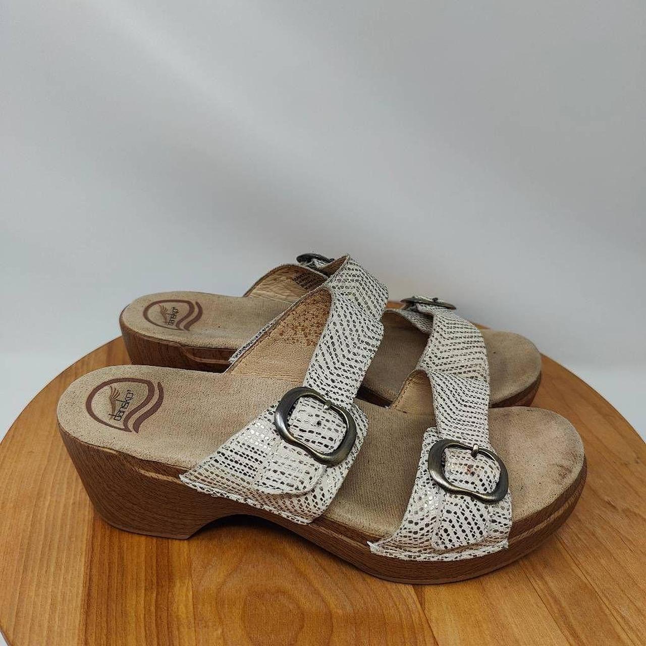 Dansko store gold sandals