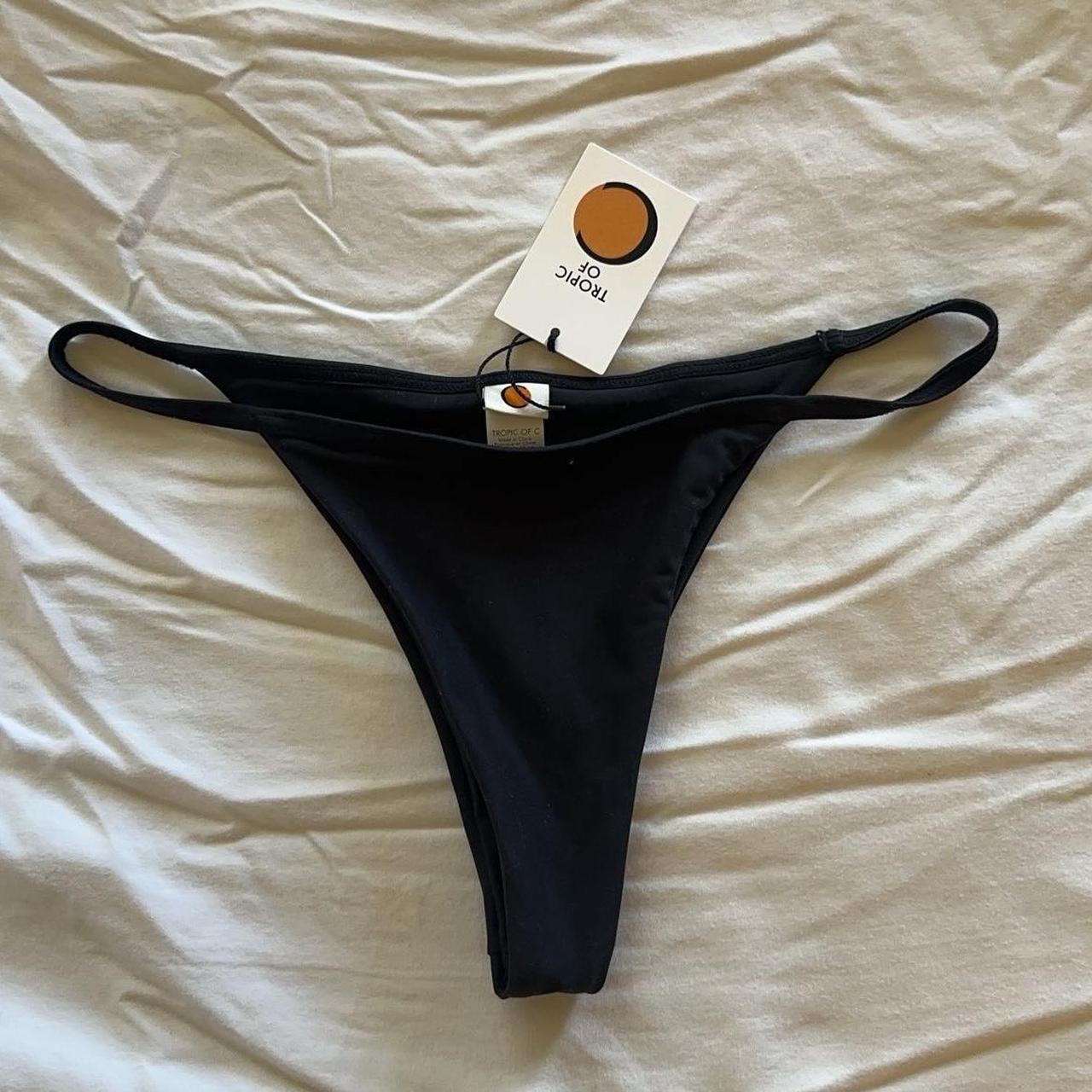 Tropic of C Black Rio swim bottoms; buttery fabric... - Depop