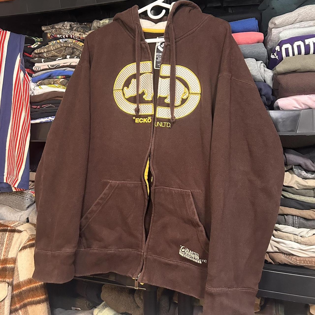 Y2K Ecko Unltd. Jacket. 🍫🔥 Super heavy weight,... - Depop