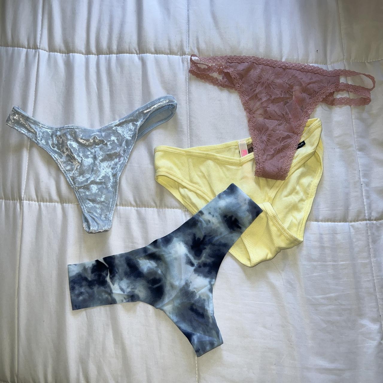 4 pairs of Victoria's Secret PINK Panties Size: - Depop