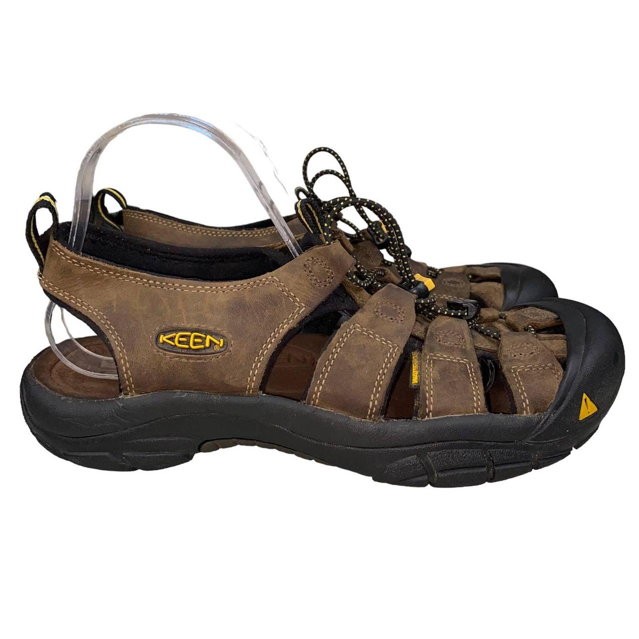 Keen Mens Brown Open Toe Strap LEATHER Sandels SIZE 8.5 txs010114 | eBay