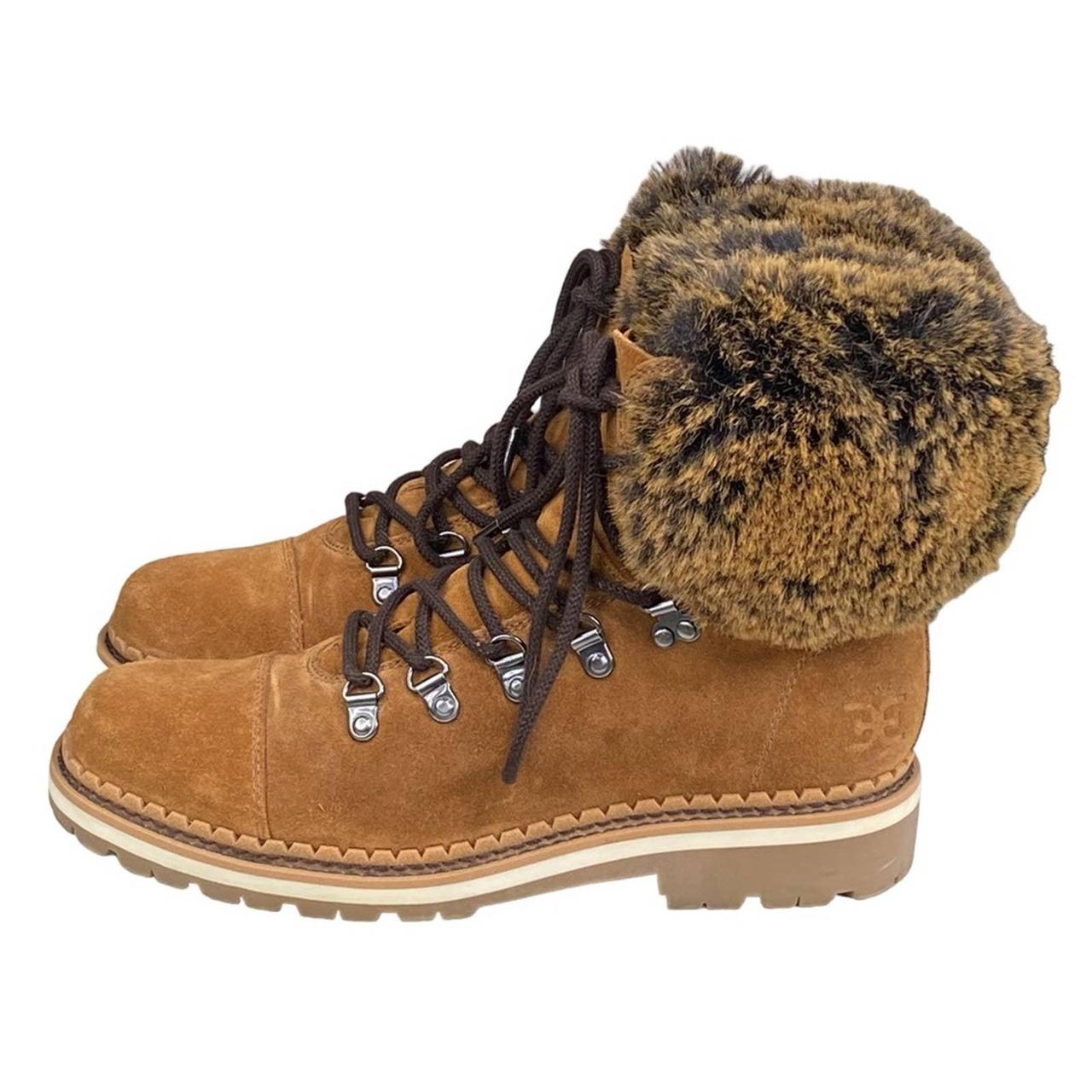 Sam Edelman Women s Bowen Brown Suede Faux Fur Depop