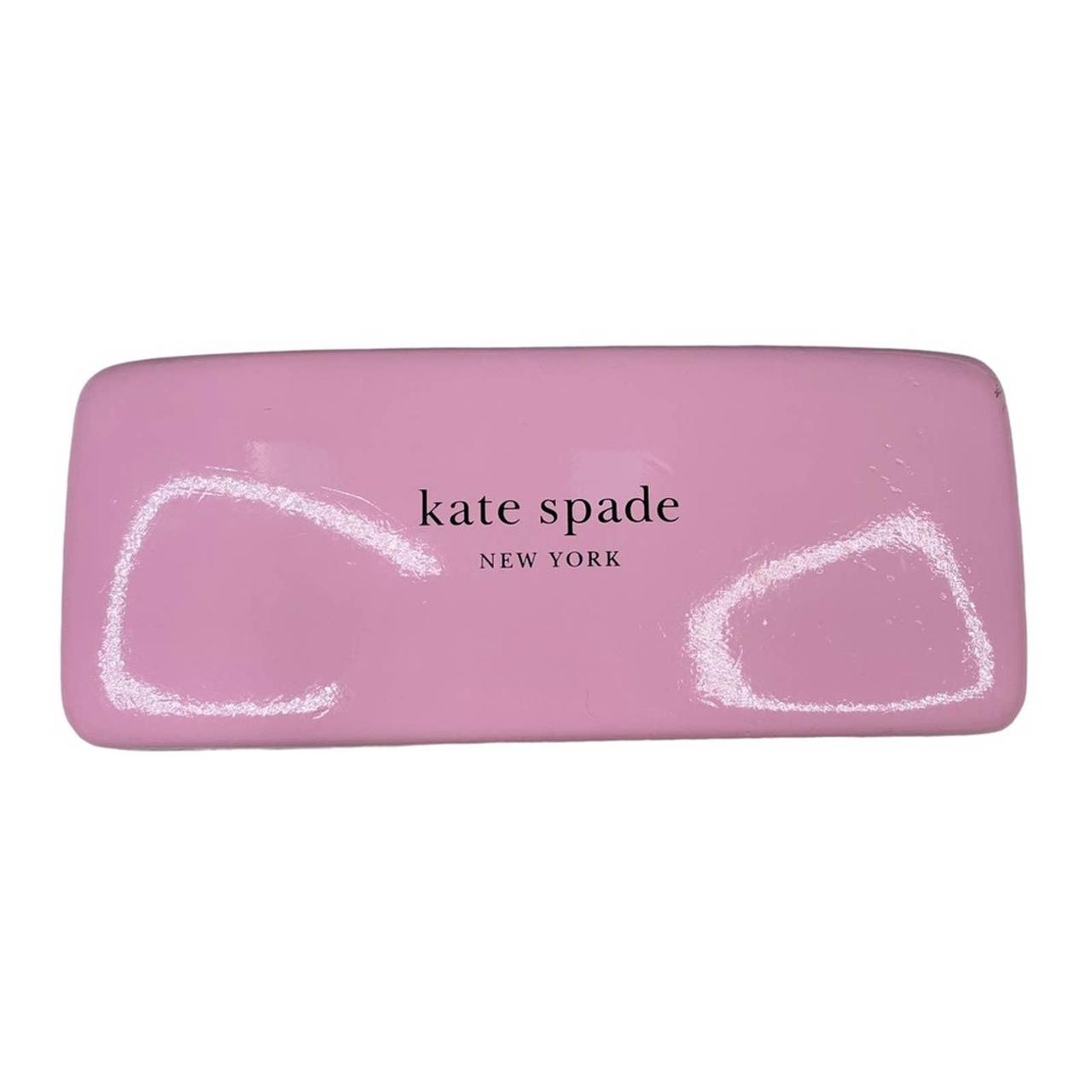 Kate Spade Pink Green Hard Shell Glasses Case