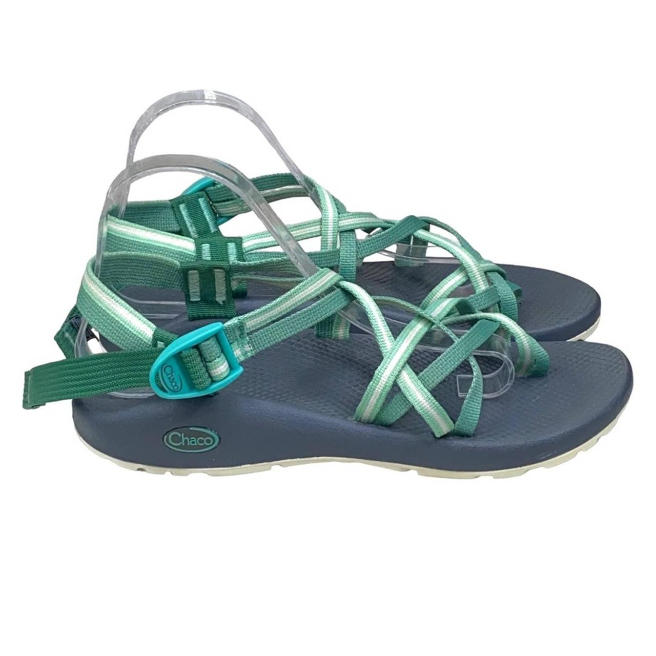 Chaco Women s ZX 2 Classic Green Grey Adjustable Depop