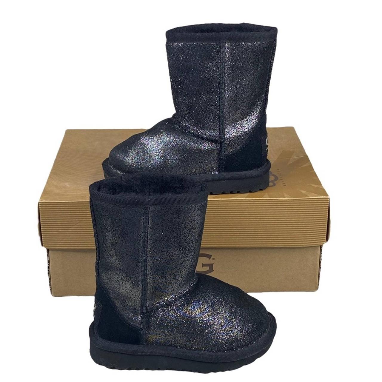 Ugg black hotsell glitter boots