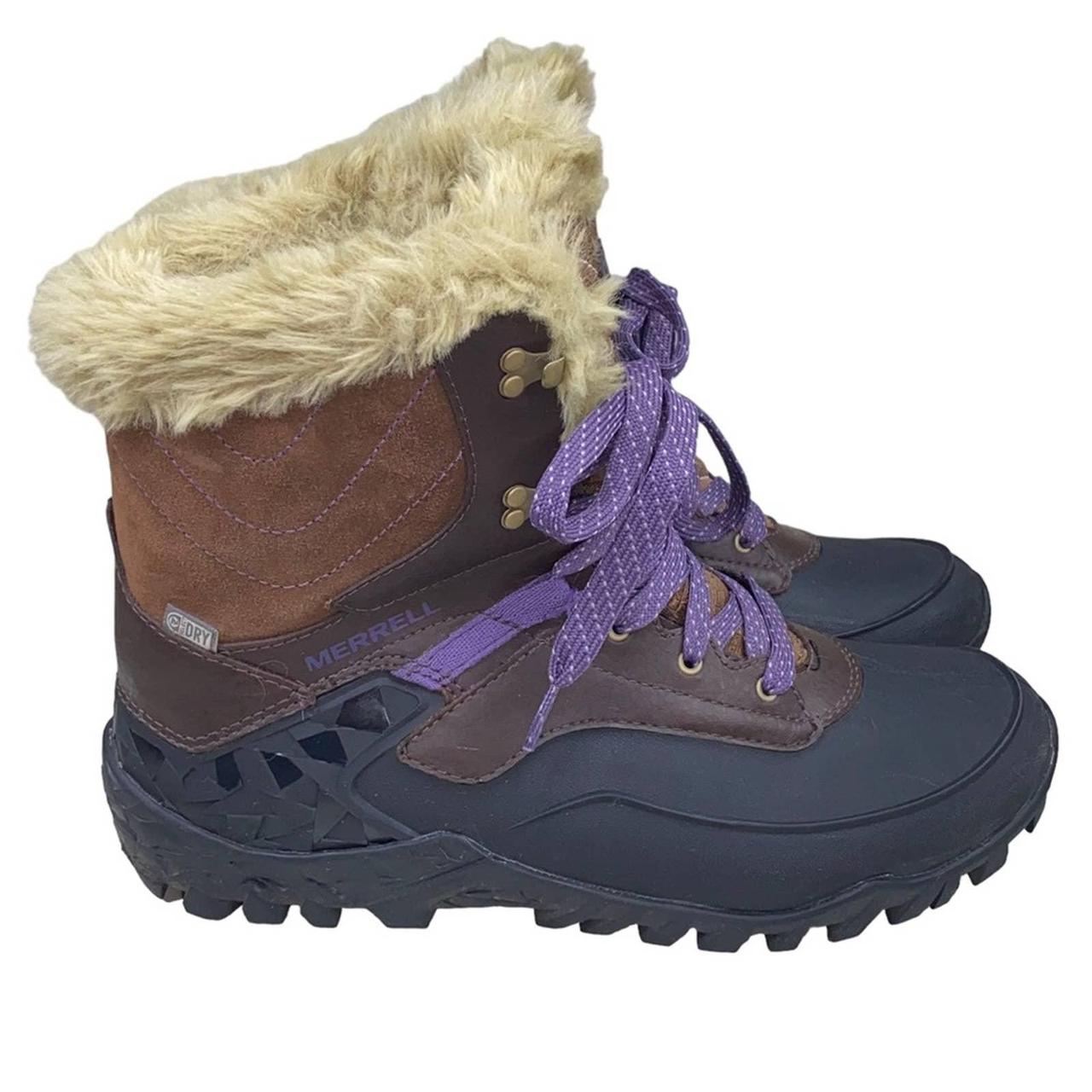 Merrell Women s Brown Aurora 6 Waterproof Ice Snow Depop