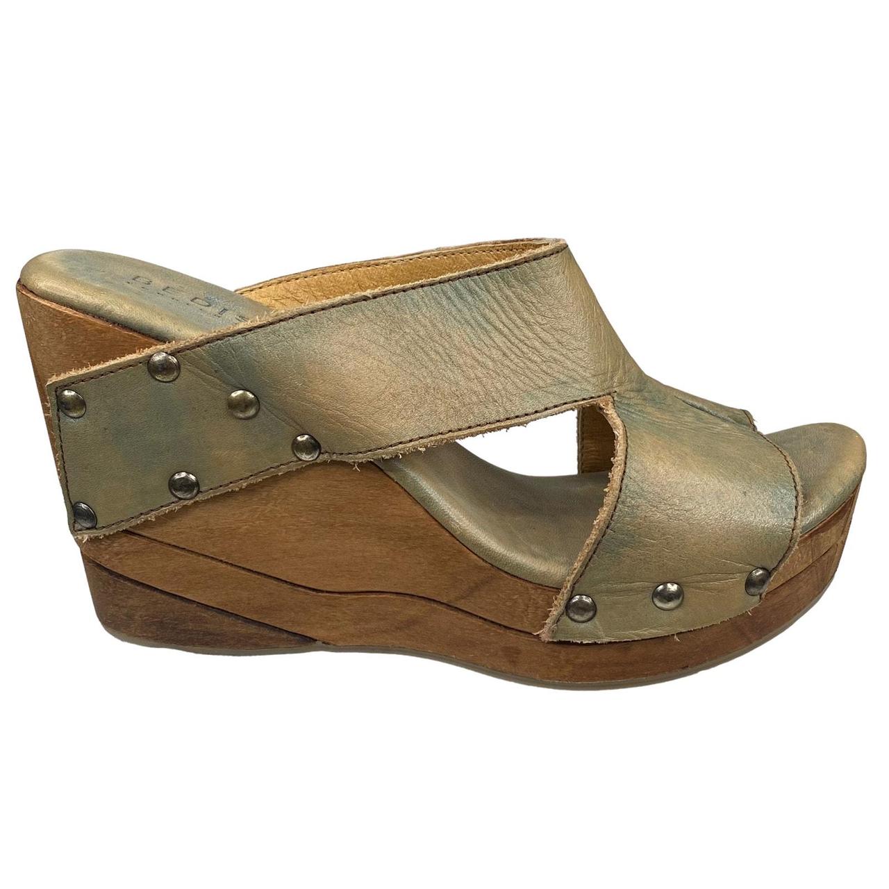 Bed Stu Cobbler outlet Series Olea Leather Wedge Sandal Bed