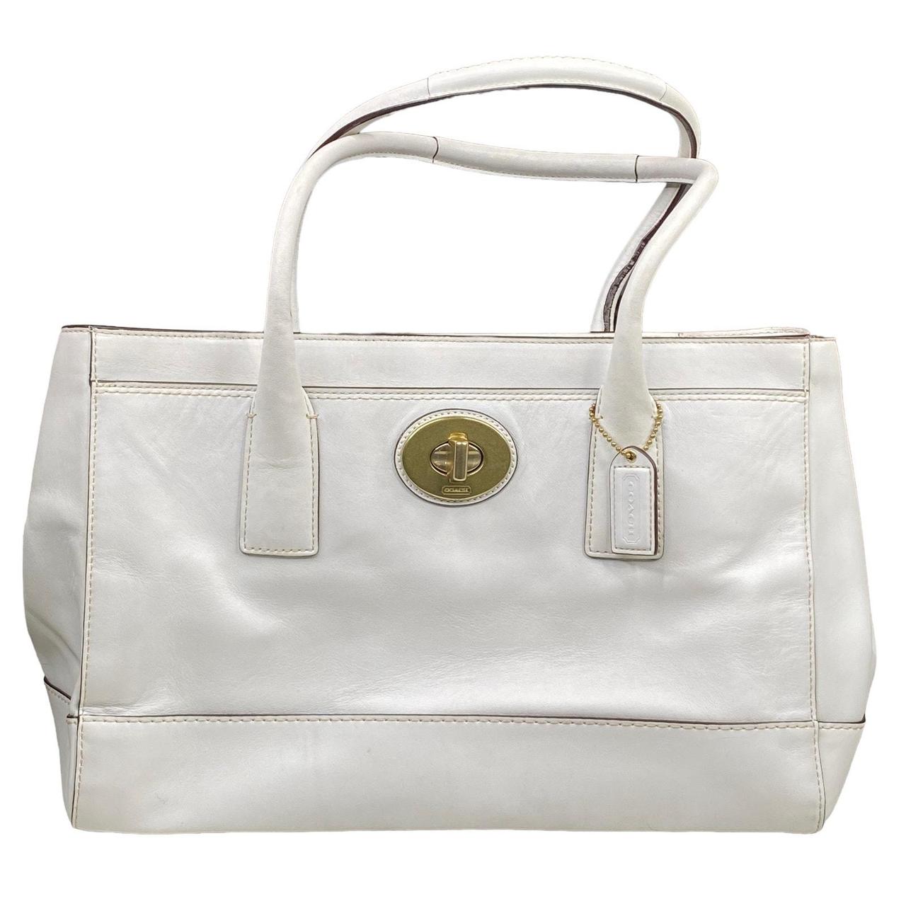 Coach Madeline shops Expandable White Sachel