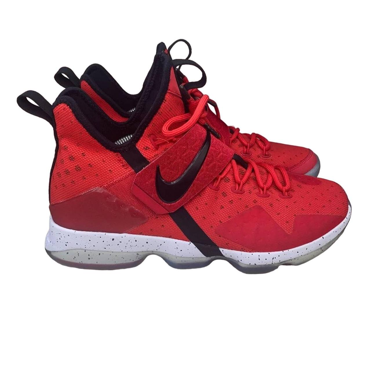 Nike Mens Red selling Lebron XIV 14 852405-600 Lace Up Athletic Basketball Shoes US 11